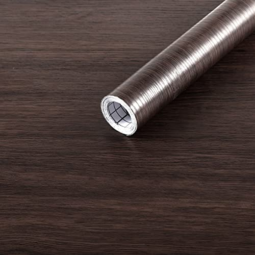 Arthome Noyer Bois Papier Peint Autocollant 60cmx5m,Auto Adhesif Film Vinyle Décoratif pour comptoir, armoire, surface de meuble et revêtement mural,Facile à nettoyer et amovible