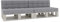 Gutekissen® Palettenkissen Gesteppte Kissen mit Knöpfen, Palettenauflagen Sitzkissen Rückenlehne Gesteppt PFG 2xSet (Sitzkissen 120x80 +Rückenlehne 120x40), Grau