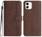 Bxithnr® Funda para iPhone 11, Carcasa Libro con Tapa de Cuero Piel con Magnético, Soporte Plegable, Ranuras para Tarjetas, Flip Case Wallet, Antigolpes Cover para Apple iPhone 11 - Marrón