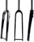 HIMALO 700C Gravel Gabel Carbon Rennrad Starrgabel 1-1/8 Gerade/konisch Vorderradgabel Scheibenbremse Steckachse 12 * 100mm (Color : Glossy Black, Size : Straight)