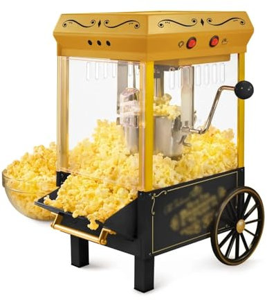 WAOCEO Popcorn machine 2.5-Ounce Kettle Popcorn Maker Black Commercial Popper Machine Automatic Equipment accessories
