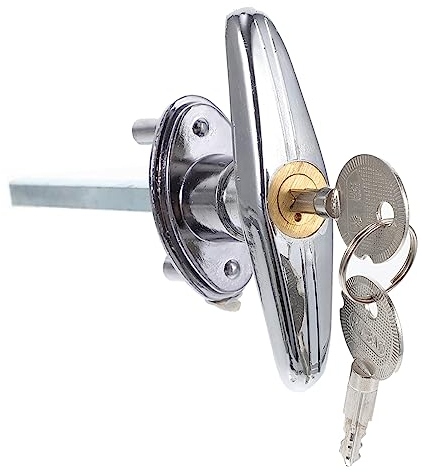 OSALADI Tür 1 Satz Klapptürschloss T-griff-schloss Garagentor-schiebeschloss Garagenschloss Universelles Türschloss Myq Garagenöffner Hardware-verriegelung Scheunentor Stahldraht