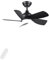 CJOY Black Ceiling Fan, 30 inch Ceiling Fans with Lighting and Remote, 6 Speeds and Dimmable, 5 Blades Reversible DC, Fan Light for Bedroom, Kids Room, Living Room