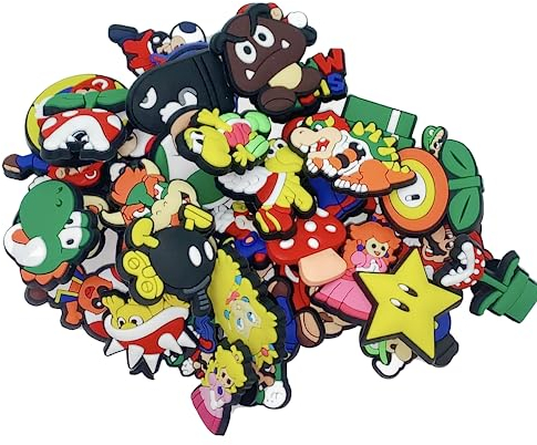 AhLmA 40 Stück Schuhe Charm clips Schuhanstecker Shoe Charms Kinder Croc Patches Charms Schuhe Schuhschmuck fur Diy-Schuharmband, Geburtstagsfeierbevorzugungen (maliao)
