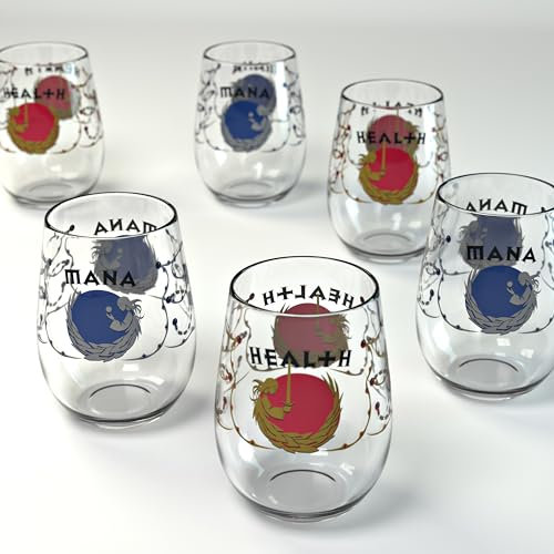 Mana und Health Gläser : 6er-Set
