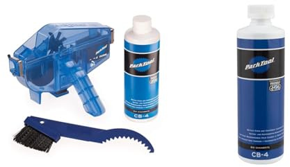Park Tool CG-2.4 - Chaingang Cleaning System,Blue & CB-4 - Bio Chainbrite 4 Cleaner: 16 oz / 475 ml (Single)