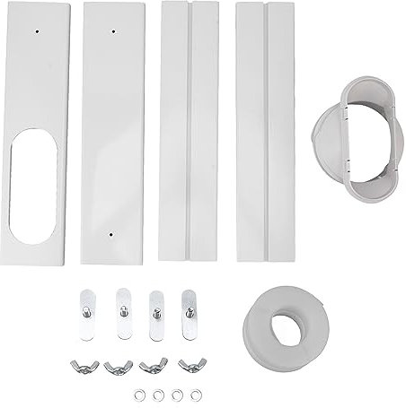 Kit De Instalación De Ventana De Aire Acondicionado Portátil De PVC Robusto: Cierre Hermético Para Una Refrigeración Mejorada, Ajuste Versátil Para Ventanas Corredizas