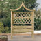 Homgoday Panca Panchina da Balcone, Pergola con Panca e Tetto in Legno di Pino Impregnato, Panca Panchina da Balcone, Panchina da Giardino, Resistente Panchina per Terrazza Enterno