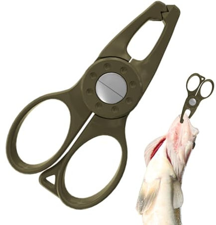 Small Fishing Pliers | Small Split Ring Pliers | Serrated Fishing Controller Cutter, Lightweight Split Ring Pliers Portable for Tackle Box Accessory