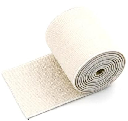 Breyhda 5 Meter 1,4 mm Dickes Gummiband, 50 mm, Dekoration, Kleidung, Gummiband, DIY-Nähzubehör,Beige,50mm