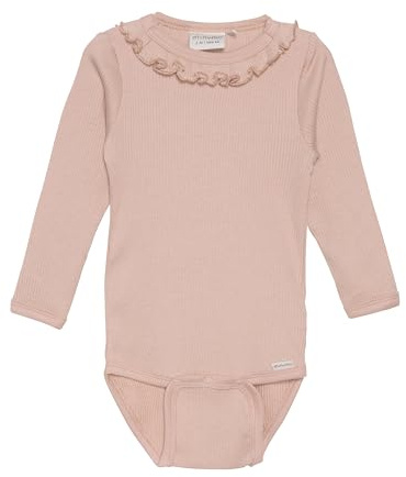 MINYMO unisex baby body with long sleeves in rib