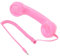 Retro -Handy -Mobilteil, Strahlungssicheres Design, Einfach zu Bedienend, 3,5 Mm Schallstopfen, Qualitätsmaterial mit 1 M Gewickeltem Kabel, Flexibel für Mobiltelefone und Computer (Pinks)