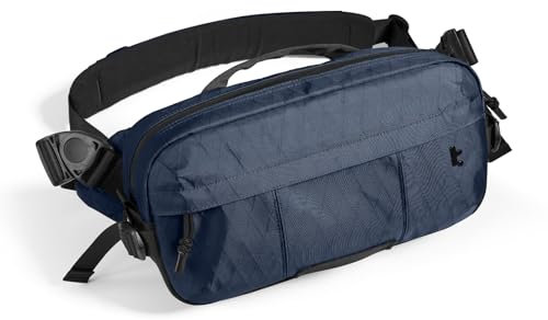 tomtoc 5,5L X-Pac Borsa a Tracolla Sling Bag con Switch 2 (2025), Borsello Tracolla da Uomo, Borsa da Viaggio Compatibile con iPad mini/Steam Deck/DJI Osmo Pocket 3, Resistente All'acqua, Blu