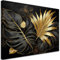 Feeby - Impression sur Toile - Deco Tableau Murale Intissé - Crâne Fleurs de pivoine blanches - 120x80 1partie - Photo Peinture - Pour Chaque Pièce de Votre Appartement