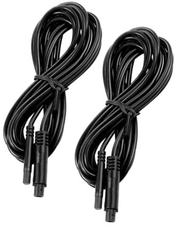 Ciieeo 2pcs Pin Dash Cam Extension Cord Rearview Camera Extension Wire Car Cable