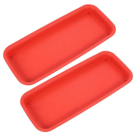 POPETPOP 2pièces Soucoupes Rectangulaires pour Plantes Pot Bacs à Égouttement pour Pots De Fleurs Supports De Collecte Eau pour Intérieur Et Extérieur