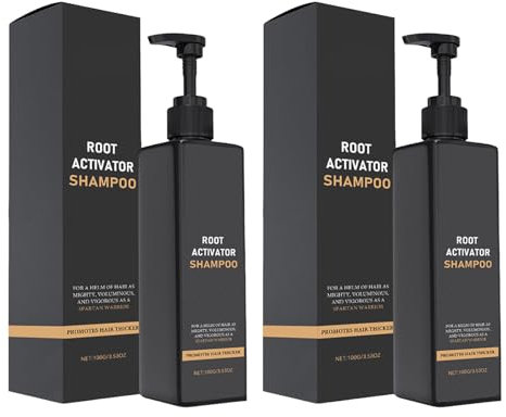 Generisch Root Activator Shampoo Haarregeneration Conditioner Verdickung und Wiederwachstum Natürliche Formel für Männer und Frauen Haarpflege Wachstumsreparatur Shampoo für alle Haartypen (2Pcs)