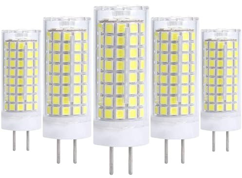GY6.35 LED-Birne 220-240V Wechselstrom 10W äquivalent zu 100W Halogenbirne, 1000 Lm, 5-Satz für Heimbeleuchtung, dimmbar(Kaltweiß)