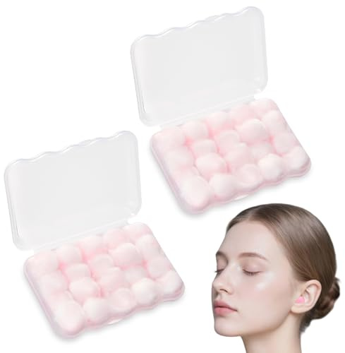 20 Paare Wachs Ohrstöpsel Kugeln, Wax Ear Plugs aus Naturwachs, Formbarer Gehörschutz zum Schlafen, Lärmschutz für Kinder und Erwachsene, Wasserdichte Ohrenstöpsel zum Schwimmen Duschen