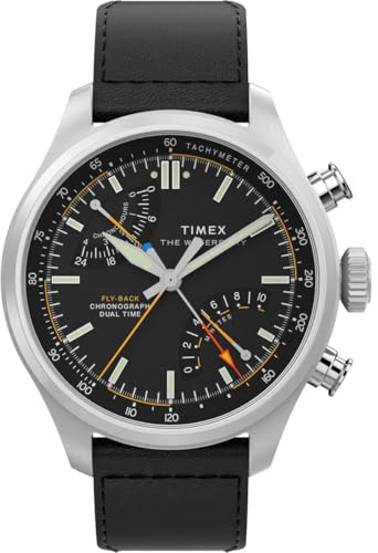 Timex Herren Multi Zifferblatt Quarz Armbanduhr Waterbury Ace Fly-Back