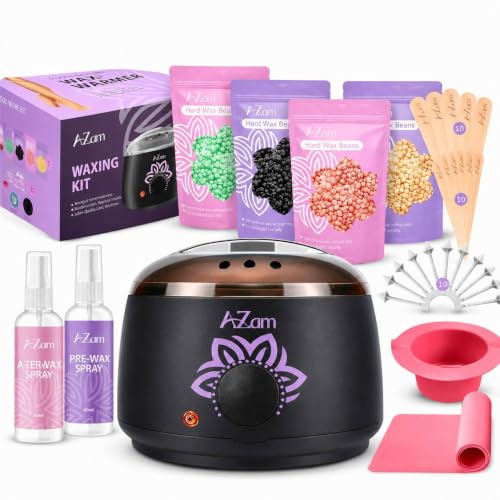 Hair Removal Waxing Kit with Wax Warmer & Hard Wax Beads