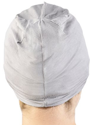 Jasmine Silk Bambus-Schlafmütze – geeignet für Chemo & Haarausfall – Cardani Chemo-Krebsmütze, grau, One size