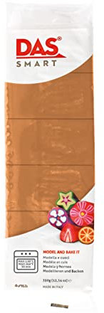 Fila DAS Argile polymère Intelligente, Caramel, 350 g, Argile de Cuisson au Four, Ensemble d'argile polymère Pliable pour Moulage et Sculpture, Argile de Cuisson pour étudiants et Adultes