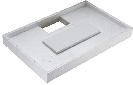 Duschwannenträger für Kaldewei Cayonoplan, Ablauf mittig, 80 x 80 x 1,8 cm, 2728