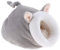 Fenteer Kuschelhöhle Kleintierhöhle Schlafsack Tierbett für Hamster Meerschweinchen Mäuse Rennmäuse Chinchilla, Grau
