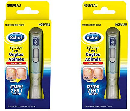 SCHOLL Mycose des Ongles Solution 2 en 1 Ongles Abîmés - Lot de 2