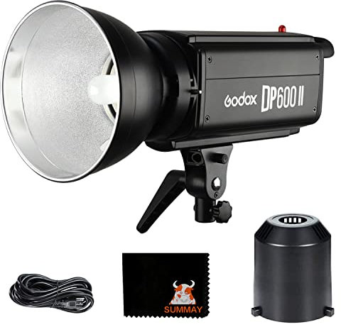GODOX DP600II Studioblitz 600Ws Profi Blitzkopf Blitz Licht mit Einstelllicht 2,4 G GN80 Studio Strobe Blitz für Camera Strobe Blitze Studioblitzset (DP600II)