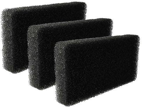 vhbw Filter-Set (3x Schaumfilter) kompatibel mit Gorenje SP10/320 D7462J, SP10/320 D7464J, SP10/320 D7465A++ Wäschetrockner - Ersatzfilter-Set