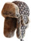 SK Studio Wintermütze mit Ohrenklappen, Warme Baumwolle Trappermütze Hut Unisex Fliegermütze Fellmütze Erwachsenen für Herren Braun/Gestrickt L
