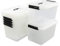 Joyeen 12 L Plastic Boxes with Lids and Handles, Set of 6 Storage Containers