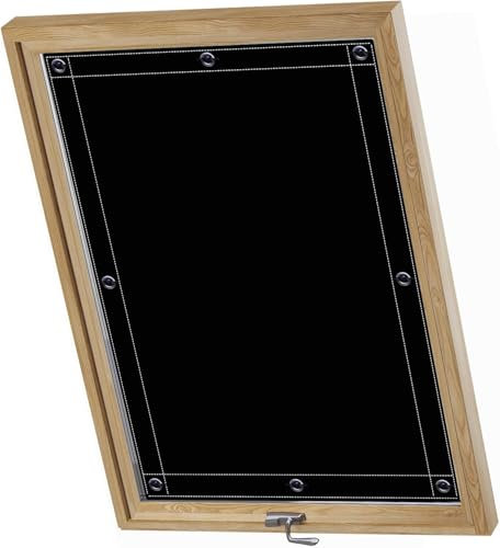 Tenda Lucernario Fakro 150x120cm Poliestere, Con Ventose, Lucernario Da Tetto Tenda A Rullo Per Esterno per Finestre Roto Protezione Solare Riduzione Calore -Nero