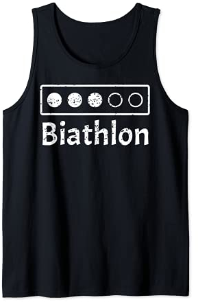 Biathlon Schießen Treffer Zielscheiben Gewehr Tank Top