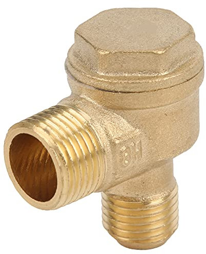 Luftkompressor-Rückschlagventil, 2-Wege-Rückschlagventil, Messing, Außengewinde, ölfrei, Luftkompressor-Zubehör, für Maschine 3/8 x 14