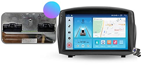 ZhiQin 9 Android 11 Radio for Ford Fiesta Mk 6 2008-2019 with Wireless Carplay Android Auto Support FM AM Radio Split-Screen DSP Stereo Steering Wheel Control GPS Head Unit,B,M700S