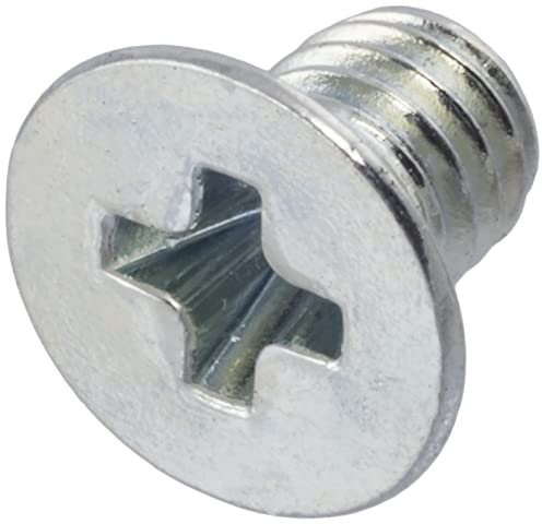 AERZETIX - C59940 - Satz von 100 Metallschrauben M3x4 mm mit senkkopf PH1 - DIN 965 - aus kohlenstoffstahl - härte 4.8 - verzinktes finish - zur befestigung von schraubenzieherschrauben