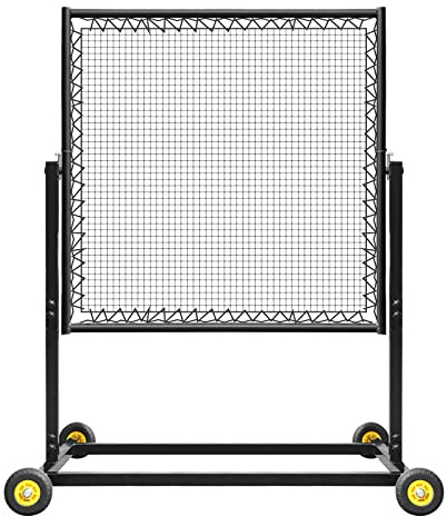 MR Height Adjustable Rebounder, Portable Sports Bounce Back Net, Adjustable Angle Pitch Back Return Net, Rebound Wall for Lacrosse, Baseball, Softball, Soccer, Football, Basketball, Volleyball, Tennis