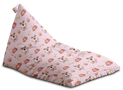 DreamRoots Sitzsack Kinder mit füllung - Bodenkissen Kinder Sitzsack - Sitzsack Kinderzimmer 130 x 80 x 80 cm - Bean Bag Kinder - Bubibag Sitzsack - Kindersitzsack - Sitzkissen Boden Kinder Flach