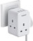 Multi Plug Extension Socket with 3 USB, TESSAN 3 Way Plug Adapter UK, Multiplug Socket Adaptor with USB Wall Charger for Home, Office, School Supplies