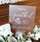 Pahdecor Benutzerdefinierte Acryl Hochzeit Foto Gästebuch Schild mit Ständer Handmade Gästebuch Nachricht Board 5 * 7 Zoll