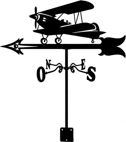 AMITVA Metall-Wetterfahne Jäger Wetterfahne Outdoor Ornament Windfahne Garten Hof Dach Windrichtungsanzeige mit Dachhalterung