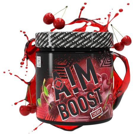 Aim Boost by Triebwerk, Gaming Booster, 400g, 40 Portionen, 200mg Koffein, L-Theanin, quasi zuckerfrei, mit Vitaminen