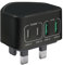40W USB C Plug Fast Charger Plug for iPhone 16 15 14 13 12 11 Pro Max Plus SE XS XR, iPad, Samsung, Huawei, Google, UK 4-Port USB Wall Plug Fast Charge Multi USBC Charging PlugType C PD Power Adapter