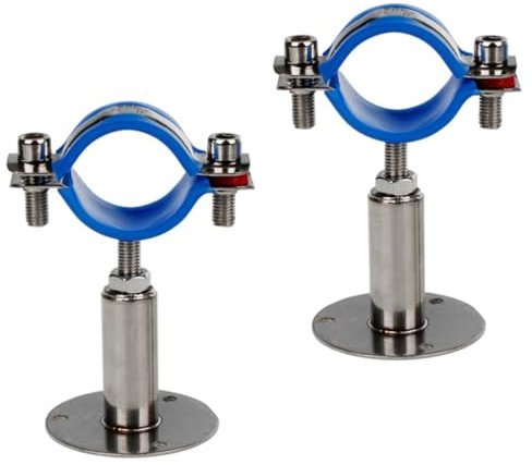 2 Pièces Supports De Tube à Pression Tuyau Durite Pince De Plombier Collier De Serrage Support De Clip De Tube De Carburant Acier Inoxydable Fil D'acier Conduite D'eau