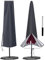Funda para sombrilla impermeable 600D, resistente al viento, para sombrilla de jardín de 2,5 m, 2,7 m, 3 m, protección contra rayos UV, resistente al viento, con cremallera