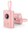 AsperX Power Bank 10000mAh,PD 30W Power Bank mit Eingebautem USB-C Input&Output Kabel Akkupack Mini Klein Aber Stark Externe Handyakkus Schnellladefunktion für iPhone 15 14 Samsung S23 iPad,Rosa