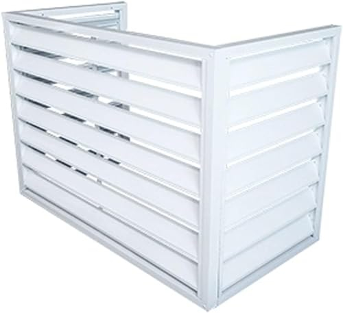 Aluminium-Klimaanlagen- und Wärmepumpenabdeckung, Mini-Split-Klimaanlagenabdeckung für Außengeräte, Zaun zum Verstecken von Klimaanlagen, Außenmaterial, geeignet für den Innen- und Außenbereich (Größe
